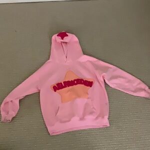 Aelfric Eden Pink Hoodie with Orange Star